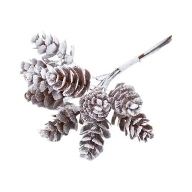 Imagem de Flores Artificiais De Pinheiro Em Forma De Cone, Guirlandas De 10 a 20