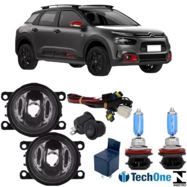 Imagem de Kit farol milha citroen c4 cactus 2019 a 2022 super branca - BIBAS