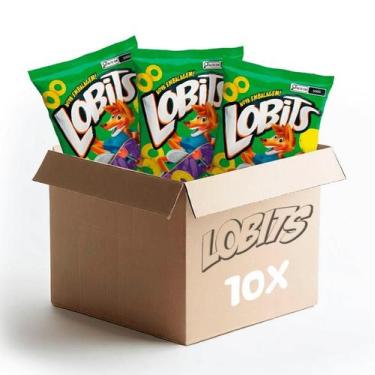 Imagem de Salgadinho Lobits Sabor Cebola - Pacote com 10 unidades de 40g