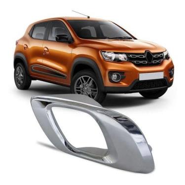 Imagem de Gatilho Maçaneta Interna Kwid 2017 2018 19 2020 2021 Cromada - MJ