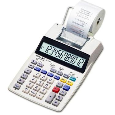 Imagem de Sharp Calculadora de impressão em duas cores EL-1750V 2 linhas/seg 7,6 cm preto/vermelho