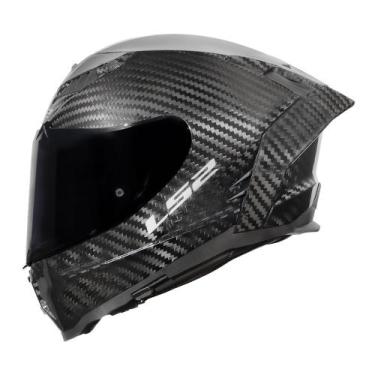 Imagem de Capacete LS2 FF807 Dragon Solid Preto Brilhante Carbon, 56