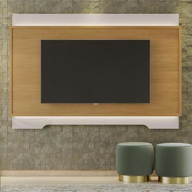 Imagem de Painel Sala Michigan para TV até 70 Polegadas - Lukaliam, Off White/Ta
