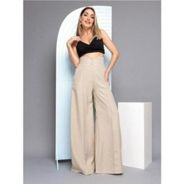 Imagem de  DOUTORAS MODAS Calça Pantalona de Linho 8302 Conforto e Estilo em Alt