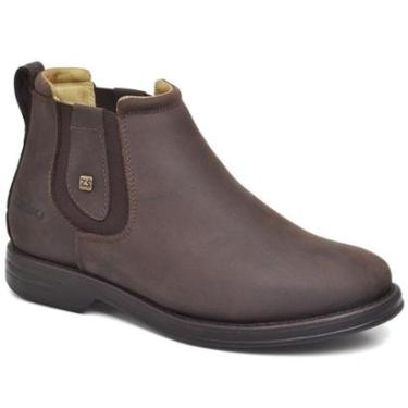 Imagem de Bota Botina Masculina Zebu Couro Legítimo Original Confortável e Versátil-Masculino
