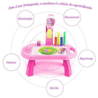 Imagem de Projetor Para Desenho Infantil Aprendizagem Robo Rosa - SMART BRACELET