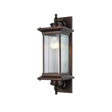 Imagem de Arandela Colonial Serenity Coffee com Vidro Canelado - Lar Fino Decor