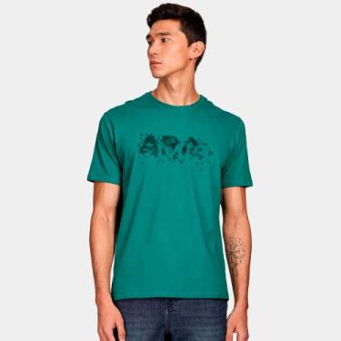 Imagem de Camiseta Aramis Pixel Fade Ve25 Verde Amazonia Masculino, G