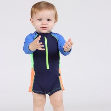 Imagem de Macacão Bebê Menino Siri Kids Manga Longa Proteção UV 50+, 2