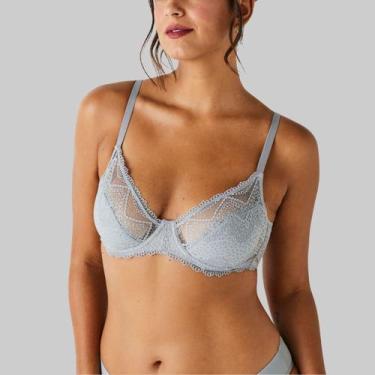 Imagem de Sutiã de Renda Sem Bojo Com Aro Reducer Lovely Liz 51554, Cinza silver