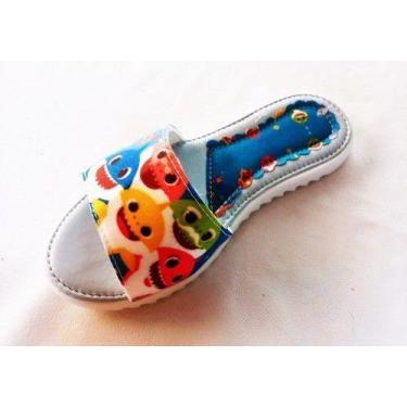Imagem de Chinelo Infantil Feminino Personagens Criança - anjo da mamãe, Azul, 2
