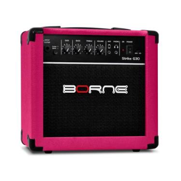 Imagem de Amplificador de Guitarra Borne Strike Rosa G30 15watts 110 / 220v com 