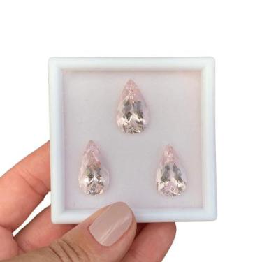 Imagem de Morganita Gota Lágrima SET 26,66ct - SP GEMAS