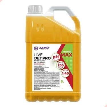Imagem de Detergente Neutro Concentrado Lava Louças 5 Litros Live Max