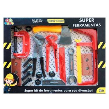 Imagem de Kit 17 Itens De Ferramentas Infantil Brinquedo  - FX