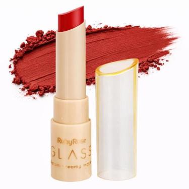 Imagem de Batom glass creamy matte ruby rose vitamina e karité, GL06