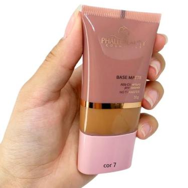 Imagem de Base matte alta cobertura efeito matte phallebeauty - Phállebeauty, CO