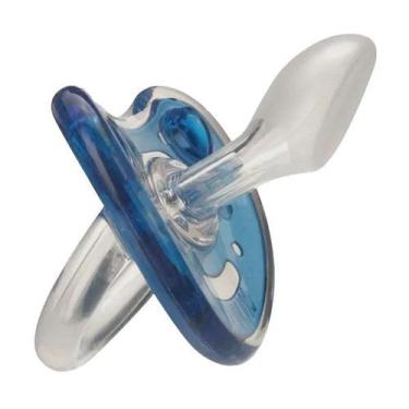 Imagem de Chupeta Bebê Elegance Plus silicone Tamanho 2 Rosa Azul Kuka, Azul
