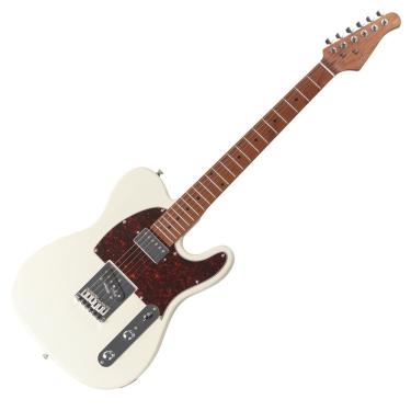 Imagem de Guitarra Elétrica Hardy T 905 OW-TT Chrome 6 Cordas Alder Roasted Maple com Bag Deluxe Branco Benson
