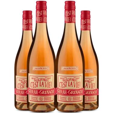 Imagem de Garrafas Vinho Rose Albert Bichot C'est La Vie 750ml Kit 4 Garrafas