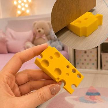 Imagem de Trava aparador de porta queijo criativo decoração