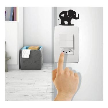 Imagem de Adesivo para Interruptor Elefante Mod02 - Lojinha da Luc Adesivos