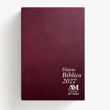 Imagem de Diário Bíblico PVC Vinho - 2027 - EDITORA AVE MARIA
