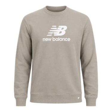 Imagem de Casaco New Balance Essentials Basic Masculino, M, Pedra arida