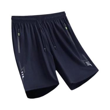 Imagem de Bermudas Masculinas De Secagem Rápida Para Esportes De Verão, Pretas, 