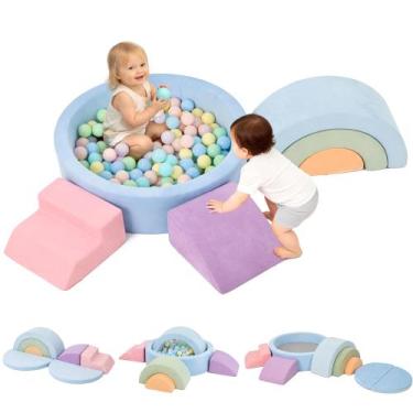 Imagem de Blocos de espuma para escalada cossy 97 x 97 cm com piscina de bolinha