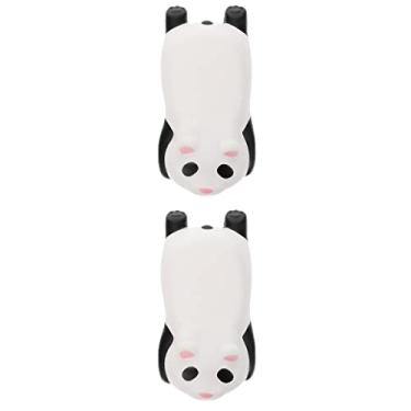 Imagem de SOLUSTRE 2 Peças Descanso De Pulso Panda Bloco De Computador Almofada De Pulso Almofada De Descanso De Pulso Para Jogos Apoio De Descanso De Mão Rato Rosa Acessórios Escritório Branco Gel
