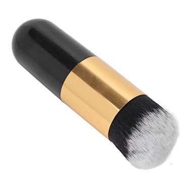 Imagem de Pincel de base, pincel cosmético de bochecha para maquiagem diária ouro Preto