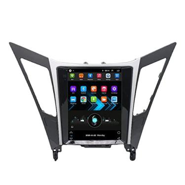 Imagem de XGHQZR Rádio para carro Android embutido, reprodução automática, IPS 2.5D, tela sensível ao toque, reprodutor multimídia adequado para Hyundai Sonata 2011-2014, sistema de navegação GPS, suporta tela dividida, vídeo FM, WiFi, 2 g + 32 g
