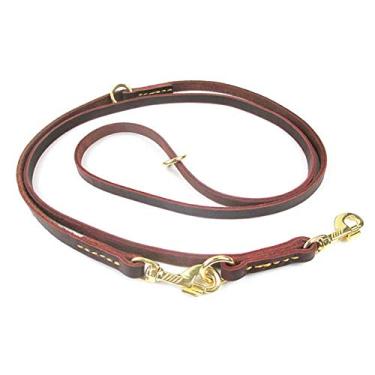 Imagem de HEEPDD 2 peças/conjunto de coleiras para cães, coleira antiperda de couro de ponta dupla, confortável, macia, durável, cinto de tração para cães com ganchos de cobre duplo, suprimentos para dois cães