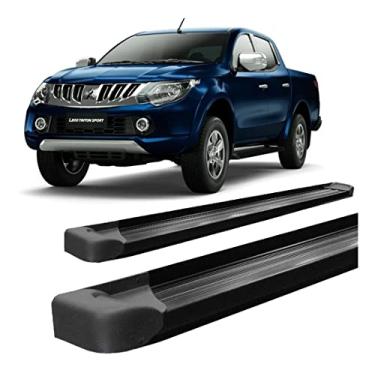 Imagem de Estribo L-200 2017 a 2020 Platafo de Alumínio Preto C/Dupla