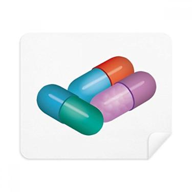 Imagem de Capsule Pill Produtos de cuidados com a saúde, pano de limpeza de tela, 2 peças, tecido de camurça