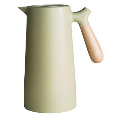 Imagem de Garrafa térmica grande de café com parede dupla térmica doméstica forro de vidro cafeteira pote com isolamento doméstico jarras a vácuo