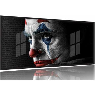 Imagem de Quadro Decorativo Coringa 130x60 Moldura Preta 2x2