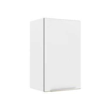 Imagem de Armário Aéreo Madesa Lux 40 cm 1 Porta - Branco/Branco Veludo