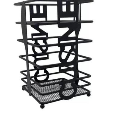 Imagem de Porta Talher Escorredor Aramado Black 16X10Cm - Clink