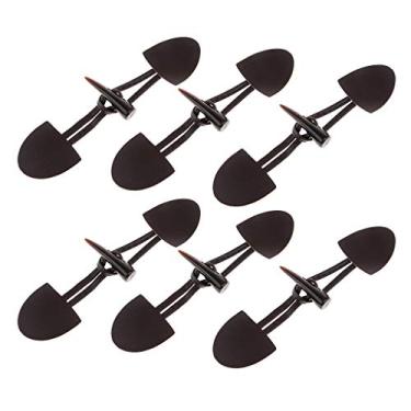 Imagem de kowaku 6 Pares de Chifre Pu Couro Botões Alternativos Casacos Suéter Jaquetas Faça Você Mesmo - Café, Tamanho real