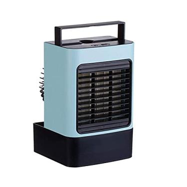 Imagem de LILIANG- Resfriadores Evaporativos Refrigeradores Portáteis, Mini Ar-Condicionado Ventilador de Ar-Condicionado Mini Ventilador de Mesa Evaporativo Ventilador de Mesa Circulador de Ar Silencioso Umidificador para Quarto de Casa Escritório (Cor: :