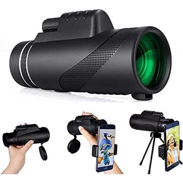 Imagem de Telescópio monocular 12 & vezes; 50 com adaptador de smartphone e tripé de metal, monóculo Hd Star Cosmic Scope para crianças adultos, lente Bak4 Fmc Prism portátil, perfeita para observação de pássaros, caminhadas, Huntin Little