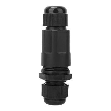 Imagem de Plugue de fio à prova d'água, conector à prova d'água retardador de chamas para equipamentos de comunicação para fontes de alimentação ao ar livre para iluminação(Two core)