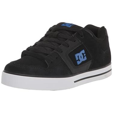 Imagem de DC Tênis de Skate Masculino Pure Casual Cano Baixo, Preto/Preto/Azul, 9.5