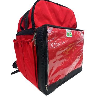 Imagem de MOCHILA BAG ENTREGADOR, BOLSÃO DE DELIVERY - Vermelha
