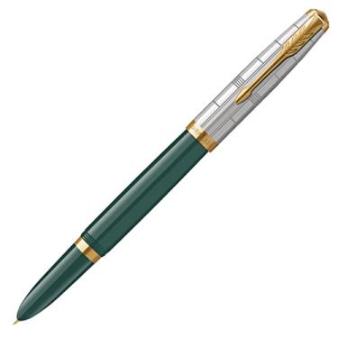 Imagem de PARKER 2169136 Caneta-tinteiro 51 Modern Heritage Verde floresta GT ponta fina, caixa de presente