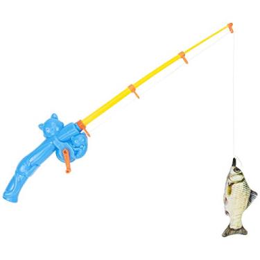 Imagem de Fairly Odd Novelties Brinquedo de vara de pesca para gatos - Brinquedo de peixe interativo engraçado para gatos, gatinhos e animais de estimação pequenos. Presentes inovadores de vara de pesca para