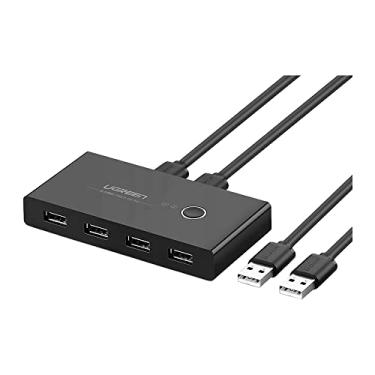 Imagem de U.green Switch Box de Compartilhamento Usb 2.0 4 em 1 Suporte Plug and Play Velocidade Transferência de até 480Mbps Compatível com Windows Mac OS Linux e Chrome OS/No Brasil