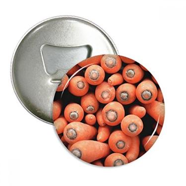 Imagem de Fresh Vagetable Cenouras Fotografias Abridor de Garrafas Imã de Geladeira Emblema Multifuncional